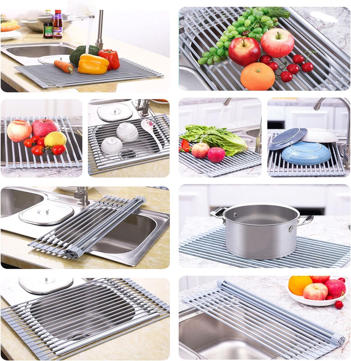 DryFlex™ – Zusammenklappbares Abtropfgestell