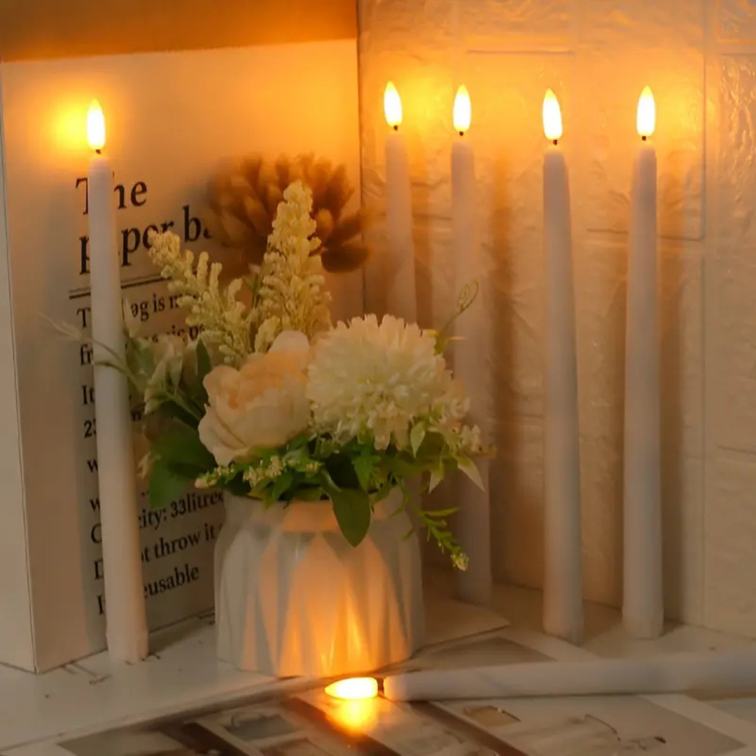 CosyCandle™ | Kerzen – Sicher, stimmungsvoll und stilvoll | 6er-Set