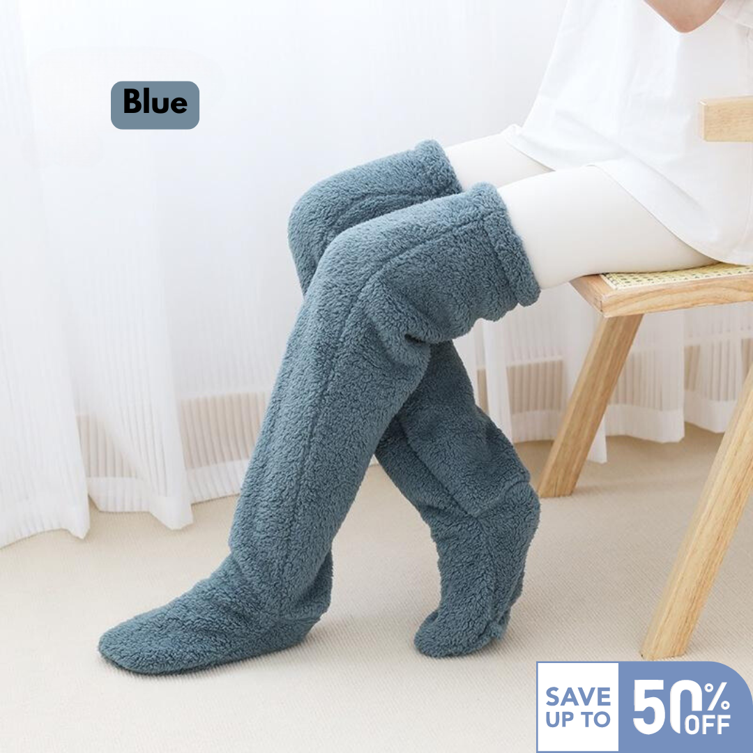 CozyKnee™ – Flauschige Overknee-Wintersocken