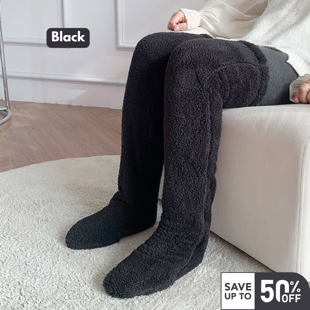 CozyKnee™ – Flauschige Overknee-Wintersocken