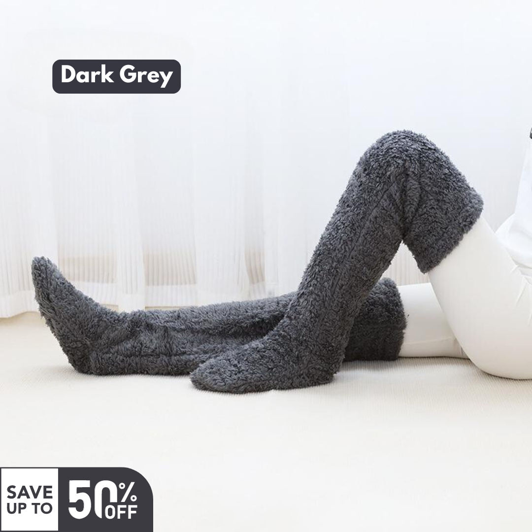 CozyKnee™ – Flauschige Overknee-Wintersocken