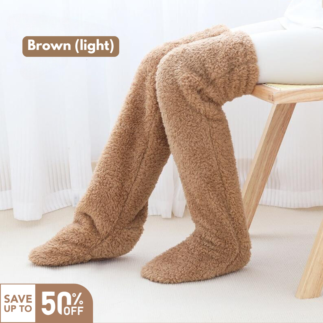 CozyKnee™ – Flauschige Overknee-Wintersocken