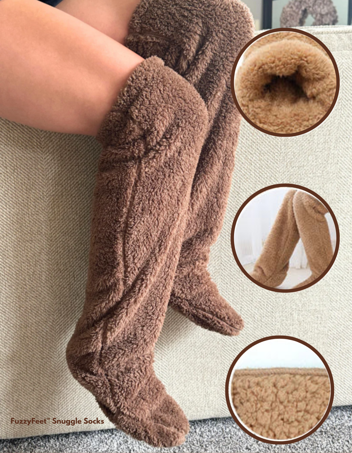 CozyKnee™ – Flauschige Overknee-Wintersocken
