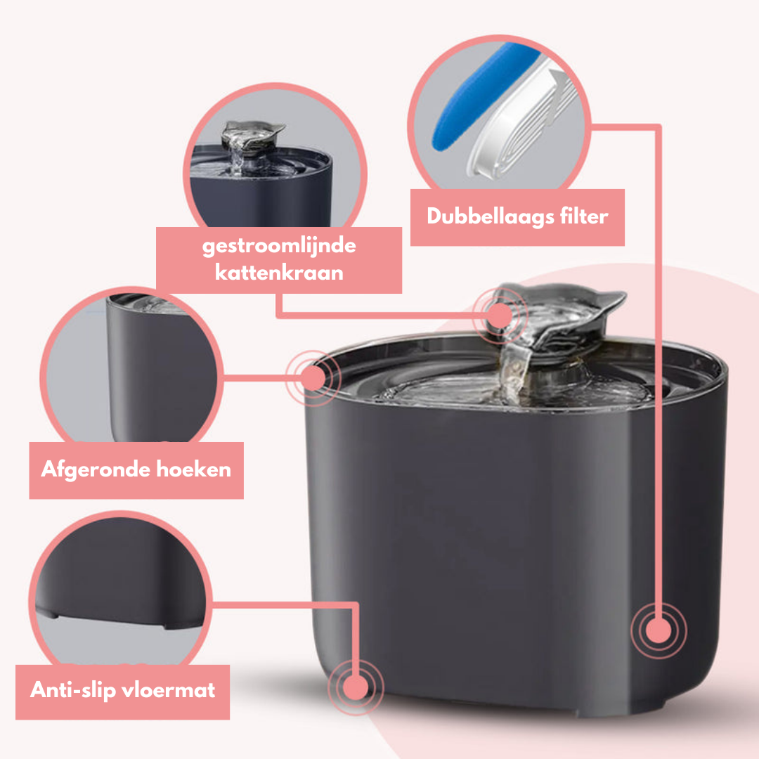 PurrAqua™ – Automatischer Trinkbrunnen für Katzen