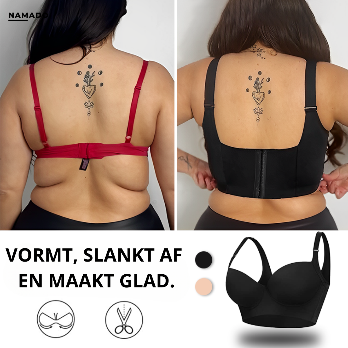 SmoothShape™ – Nahtloser BH zur Korrektur der Rückenform | 1+1 GRATIS