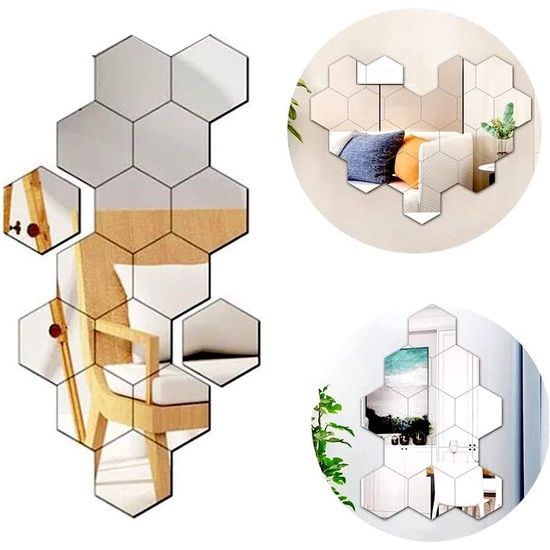 HexaGlow™ | 3D Sechseckige Wandspiegel - 7+7 GRATIS