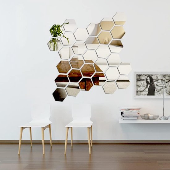 HexaGlow™ | 3D Sechseckige Wandspiegel - 7+7 GRATIS