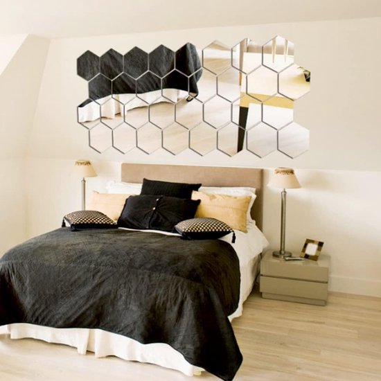 HexaGlow™ | 3D Sechseckige Wandspiegel - 7+7 GRATIS