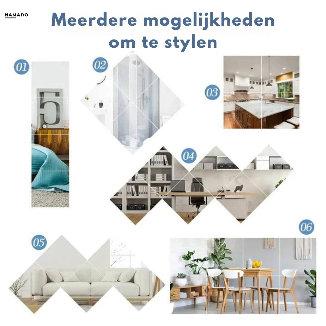 FlexiMirror™ – Selbstklebender Wandspiegel | 2+2 GRATIS