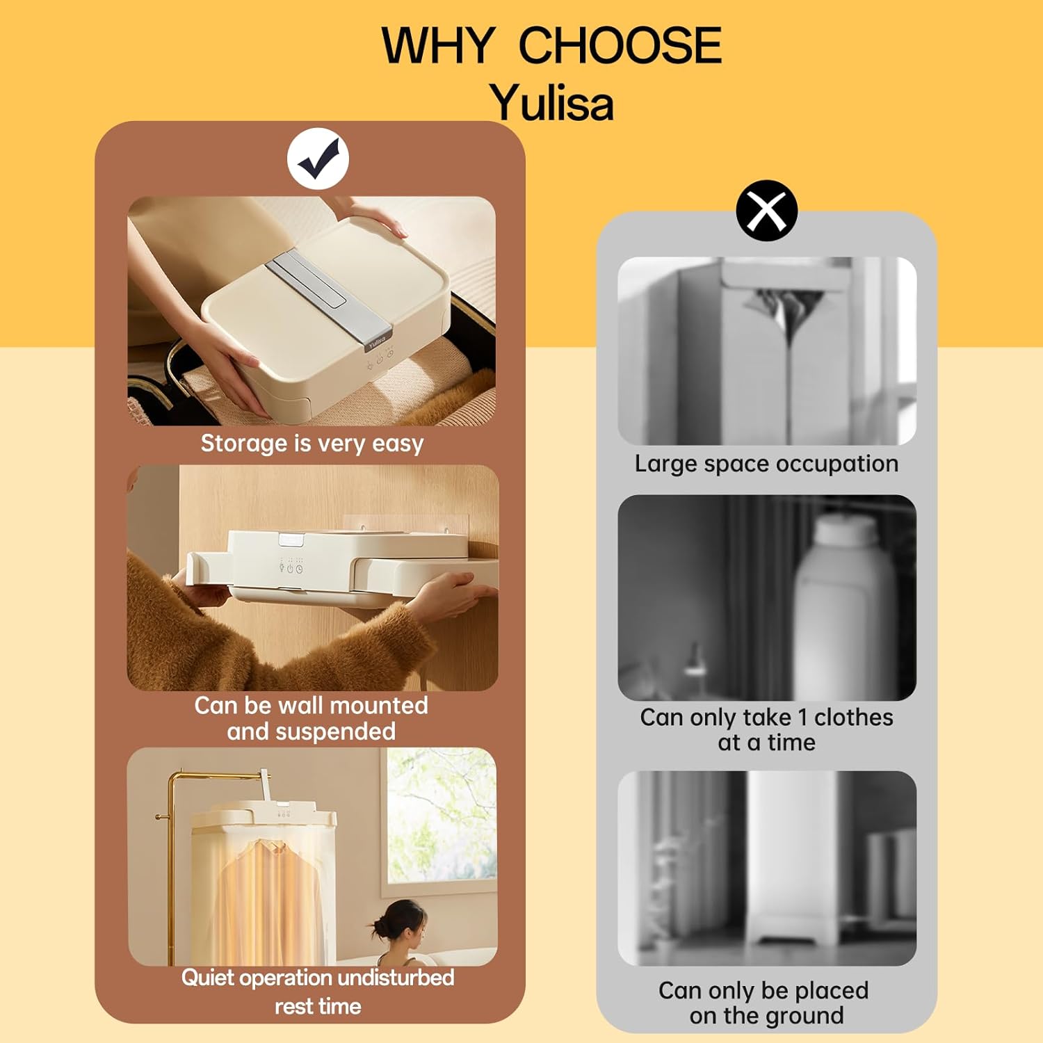 AeroDry™ Tragbarer Wäschetrockner