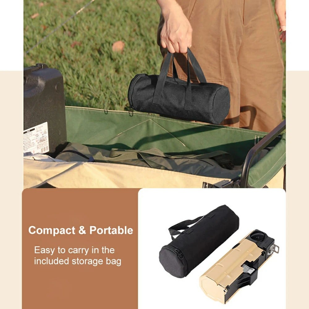 FlameFold™ - Kompakte, zusammenklappbare Spyder-Campinggasbrenner