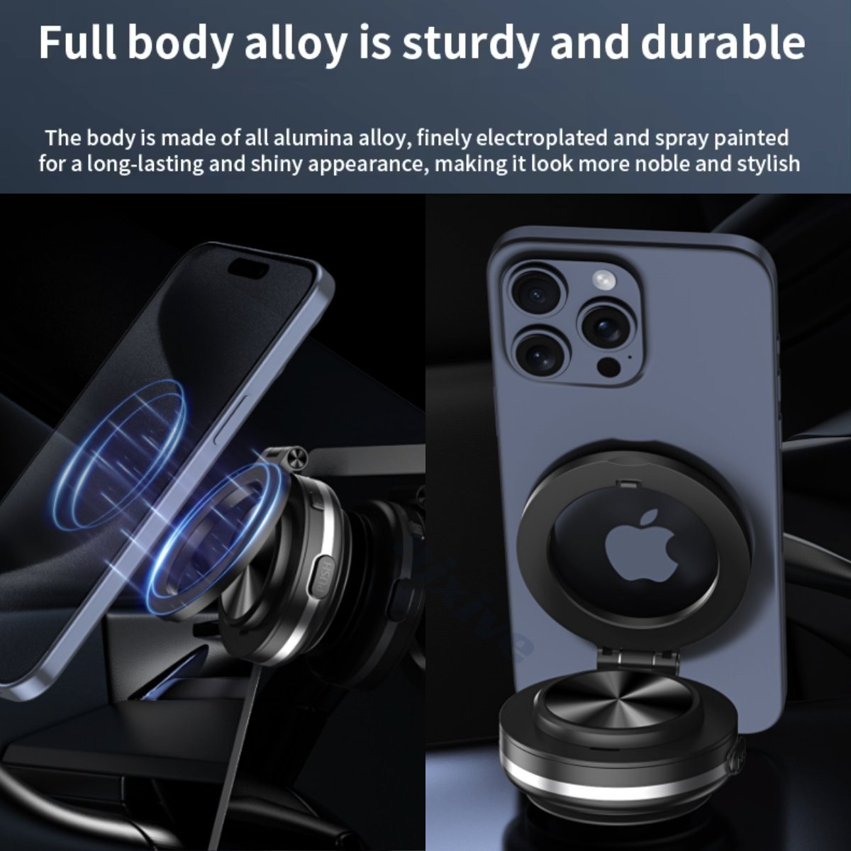 SteelGrip Pro™ - Magnetische Vakuum-Autotelefonhalterung