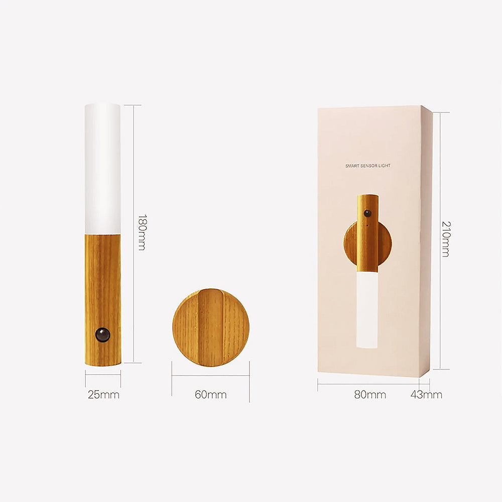 Stilvolle magnetische kabellose Lampe mit Holz | 50% RABATT