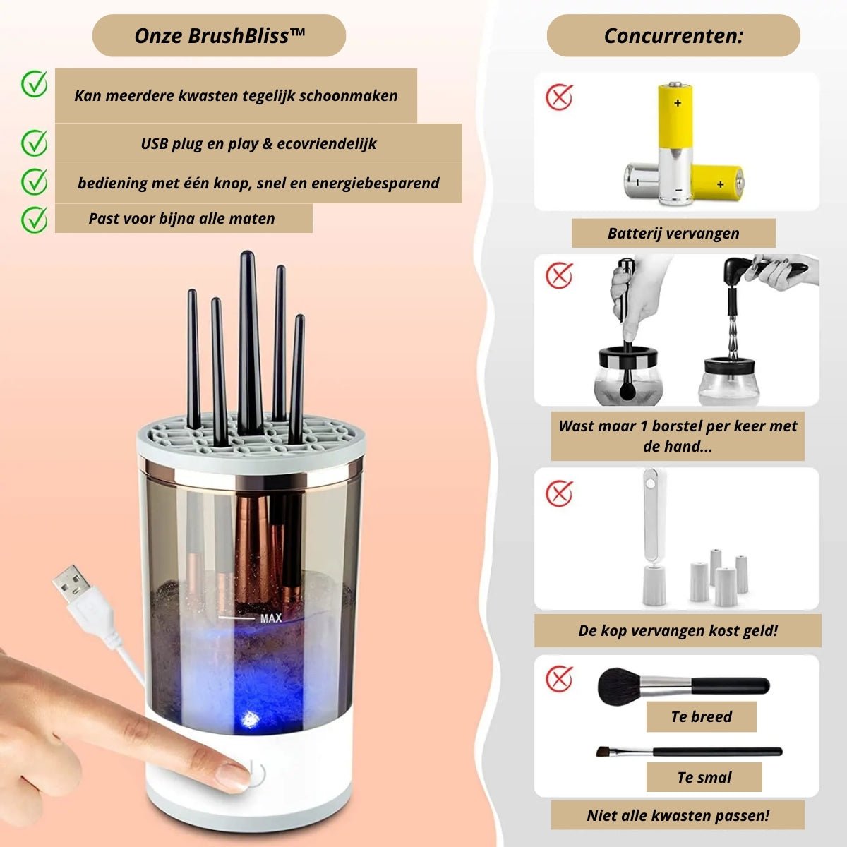 BrushWhirl™ – Superschneller Make-up-Pinselreiniger