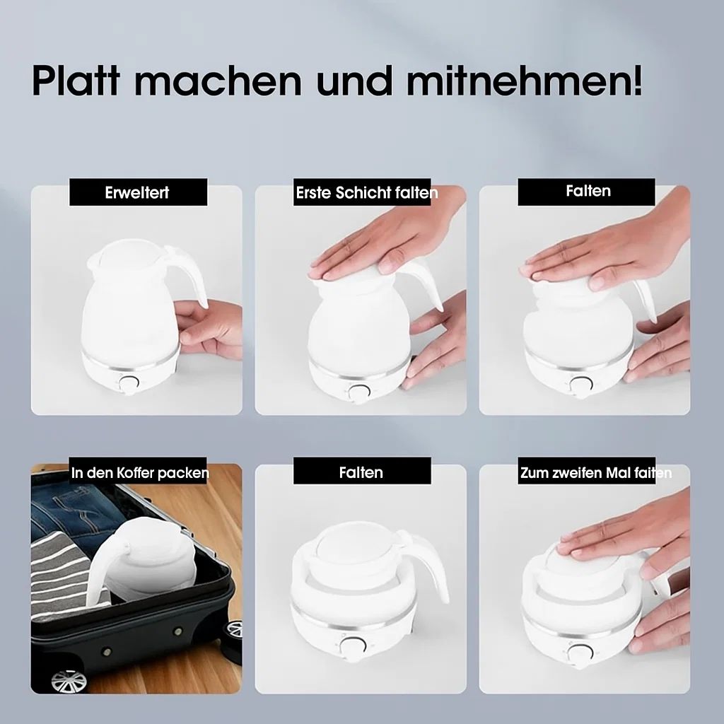 FlexiKettle™ | Faltbarer Wasserkocher | Immer und überall