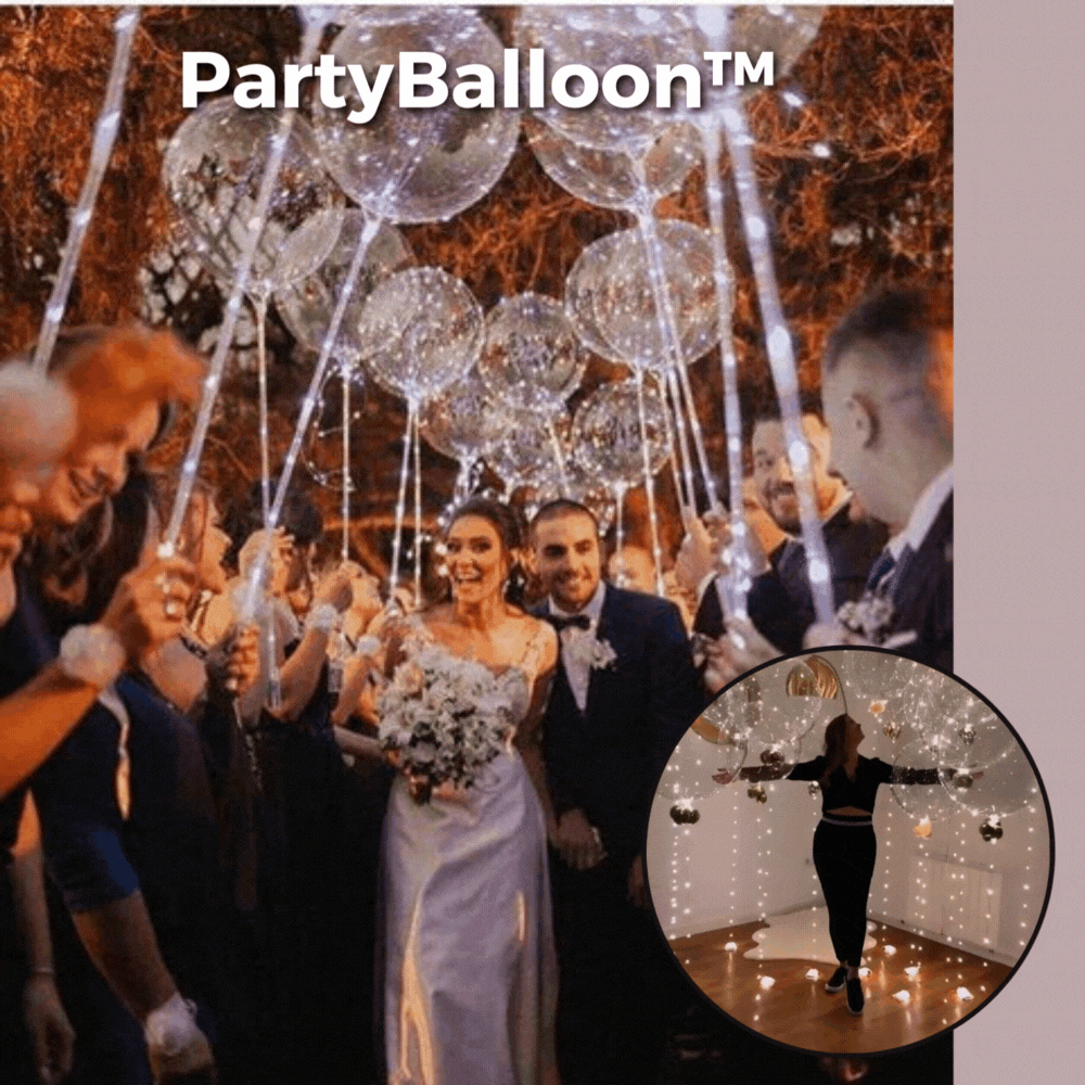 5+5 GRATIS | PartyBalloon™ - Wiederverwendbare LED-Ballons
