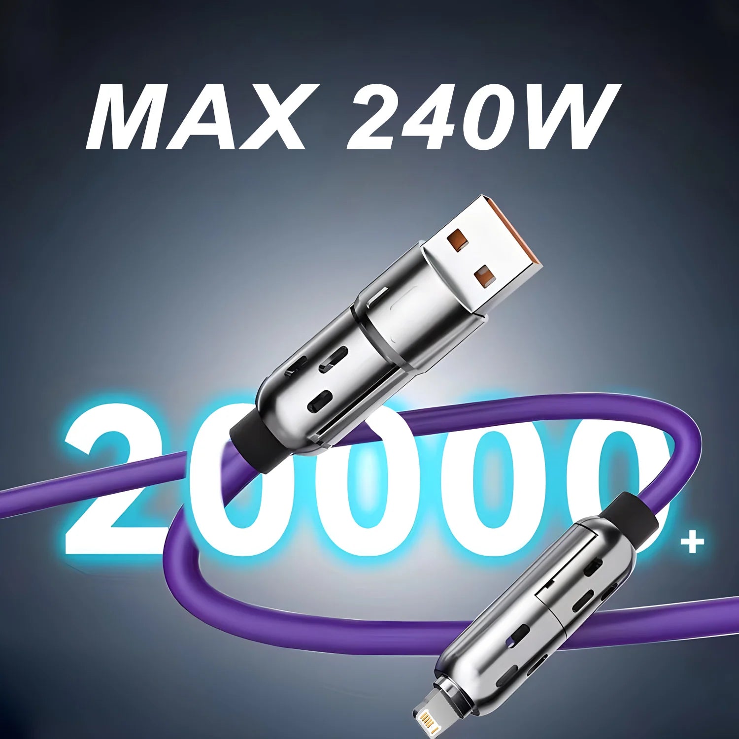 PowerLink™ | 4-in-1-Schnellladekabel 240 W | 1+1 GRATIS