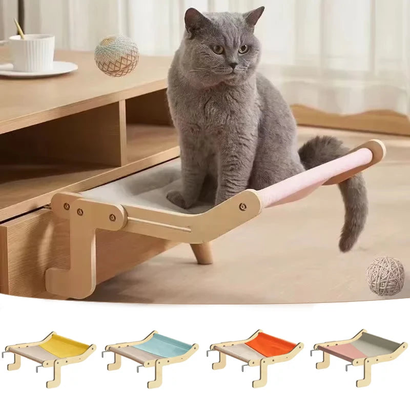 CatLounge™ – Luxuriöse Katzenhängematte aus Holz