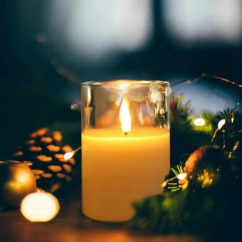 LumiAura™ – LED Glas-Kerzen Set | 2+2 GRATIS