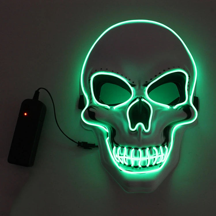 SkullGlow™ – LED-Halloween-Maske | 1+1 GRATIS