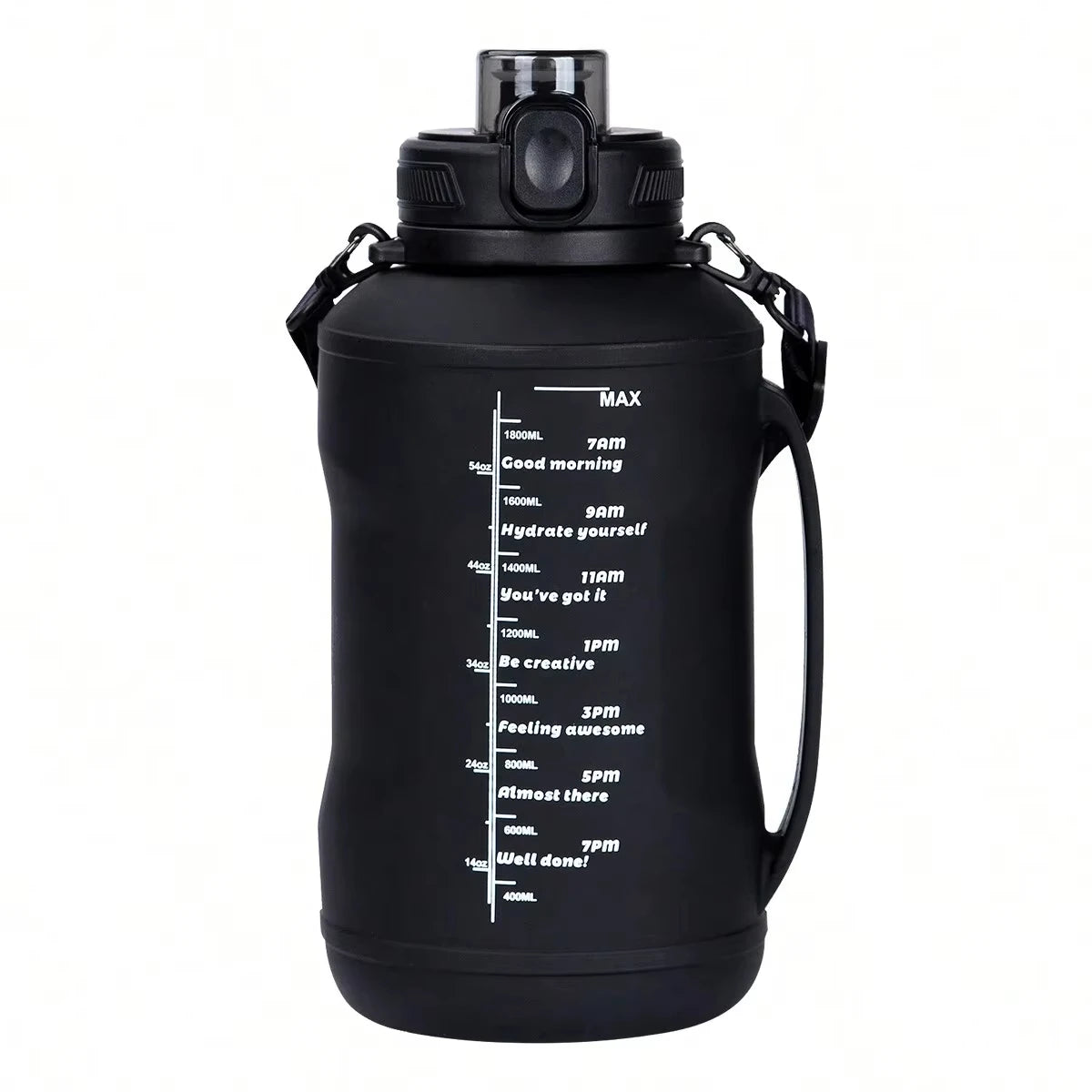 HydraFold™ – Faltbare 2L Trinkflasche aus Silikon mit Griff & Strohhalm