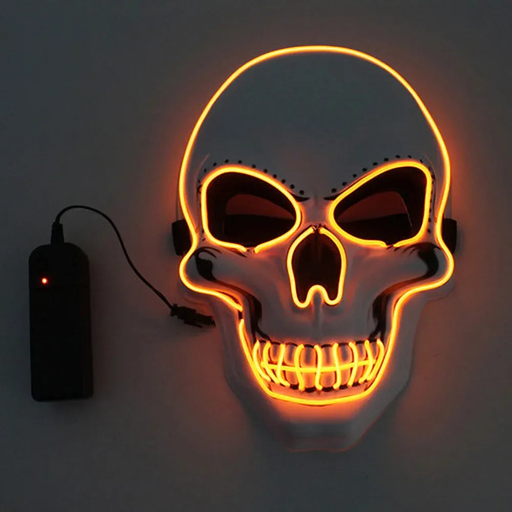 SkullGlow™ – LED-Halloween-Maske | 1+1 GRATIS
