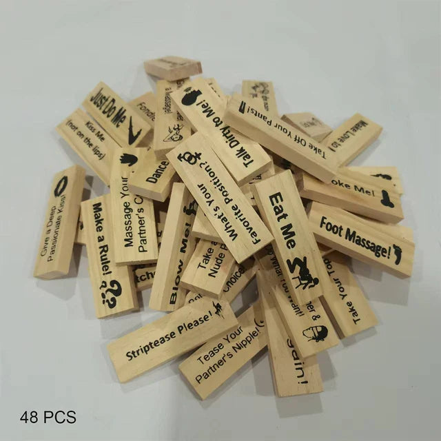 Couple tower | Romantisches/Spannendes Jenga | 48 Teile