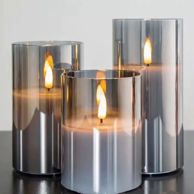 LumiAura™ – LED Glas-Kerzen Set | 2+2 GRATIS