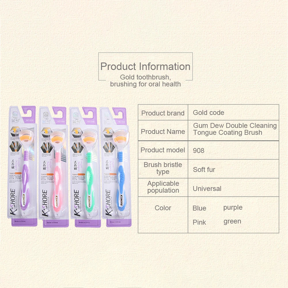 FreshTongue™ – Zungenreiniger mit Bürste | 2+2 GRATIS