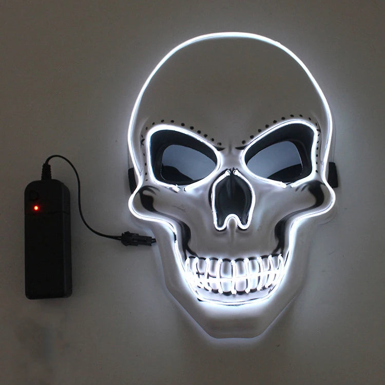 SkullGlow™ – LED-Halloween-Maske | 1+1 GRATIS