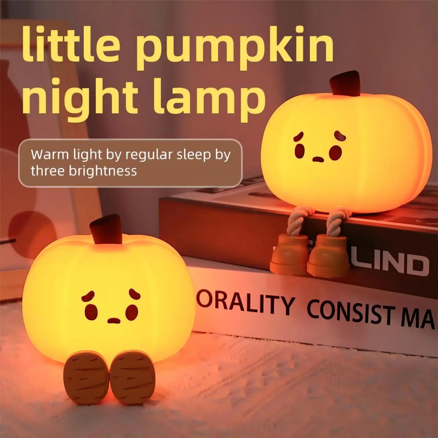 PumpkinGlow – Gemütliche Halloween-Nachtlampe | 1+1 GRATIS