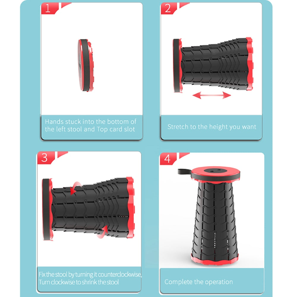 Smart Folding Stool™ - Ihre ultimative tragbare Sitzlösung für unterwegs