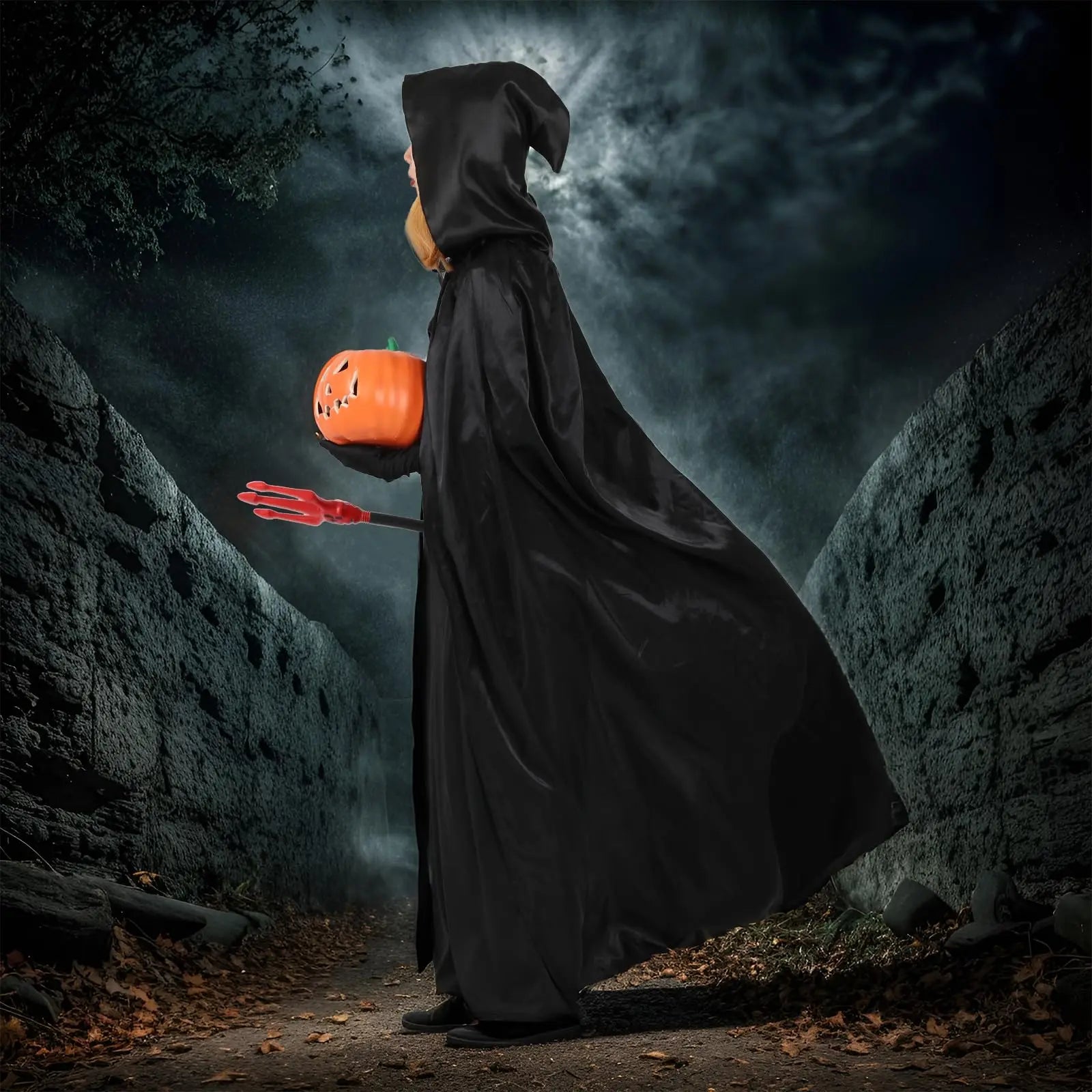 DarkCloak™ – Halloween-Umhang mit Kapuze