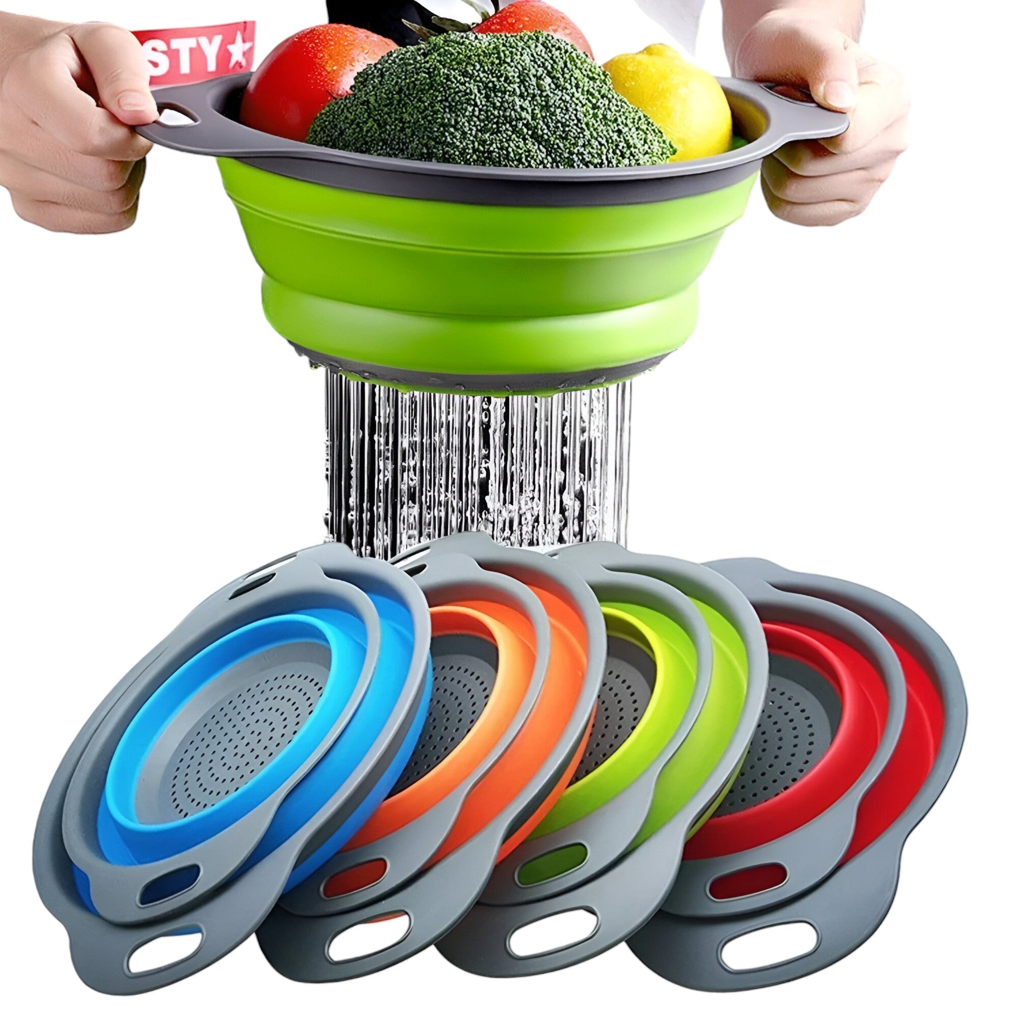 CleanDrain™ | Zusammenklappbares Sieb für die Küche!