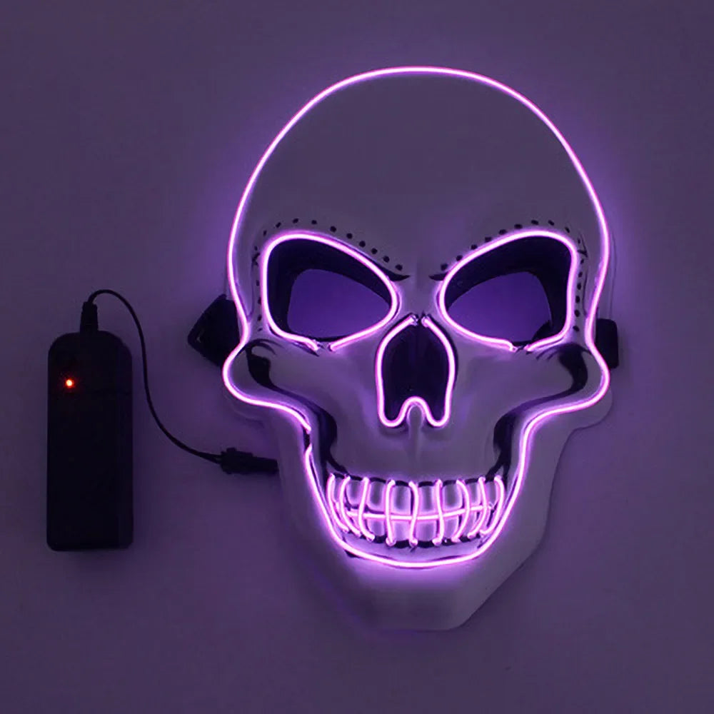 SkullGlow™ – LED-Halloween-Maske | 1+1 GRATIS