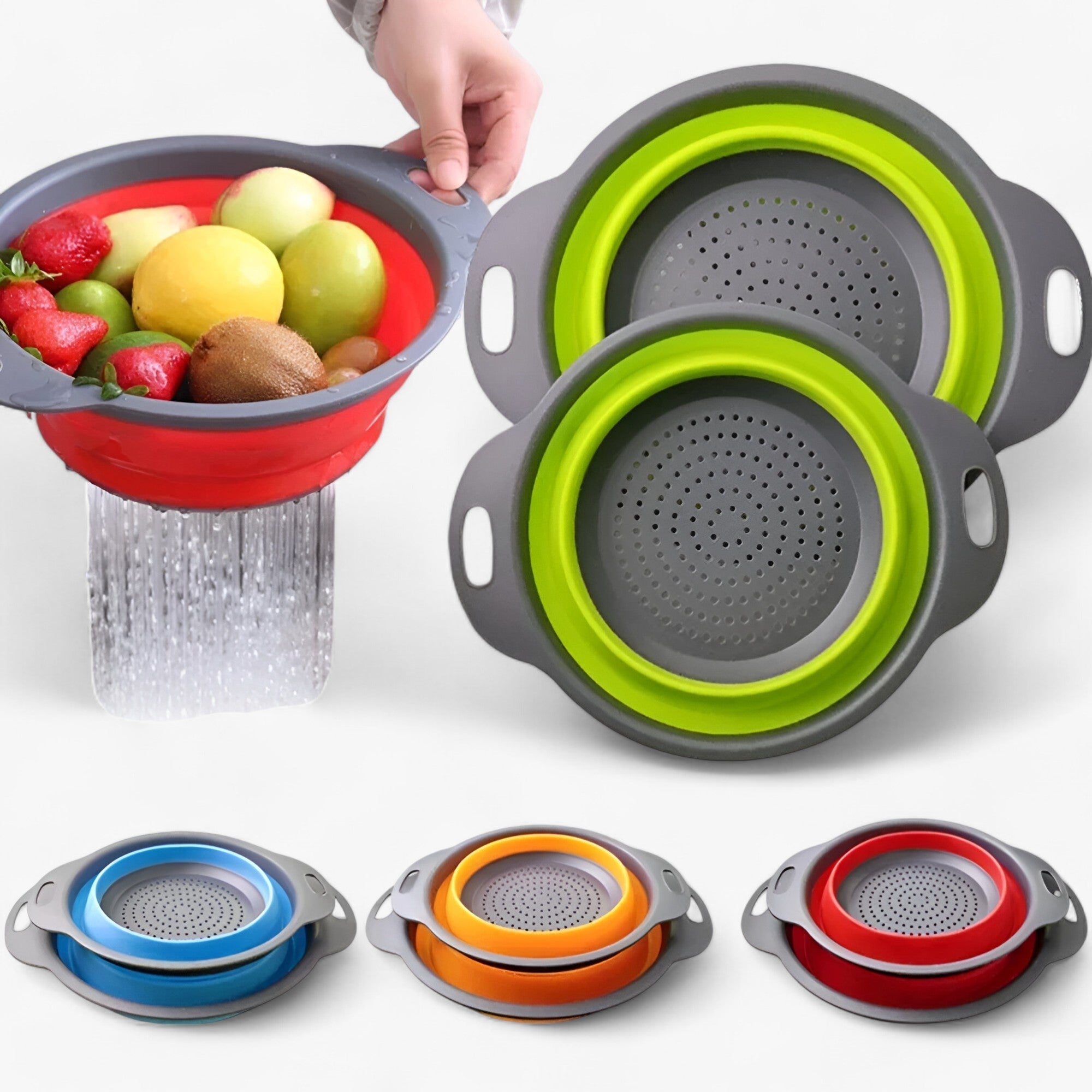 CleanDrain™ | Zusammenklappbares Sieb für die Küche!