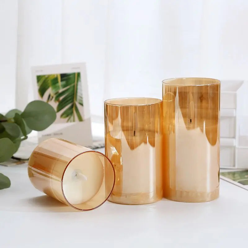 LumiAura™ – LED Glas-Kerzen Set | 2+2 GRATIS