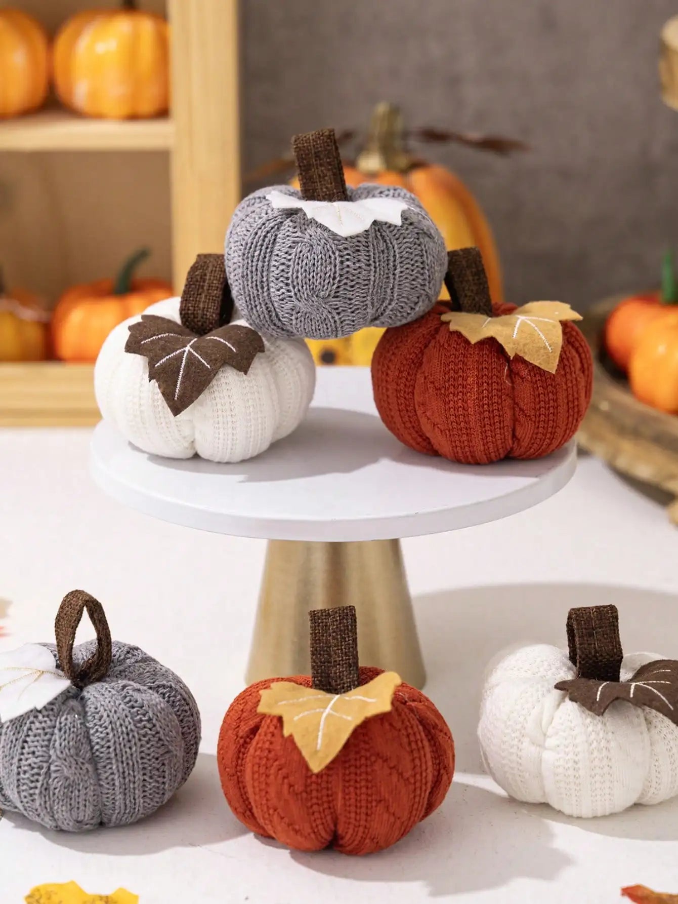 Cozy Knit Pumpkins™ – Warme Herbstdekoration | 2+2 GRATIS