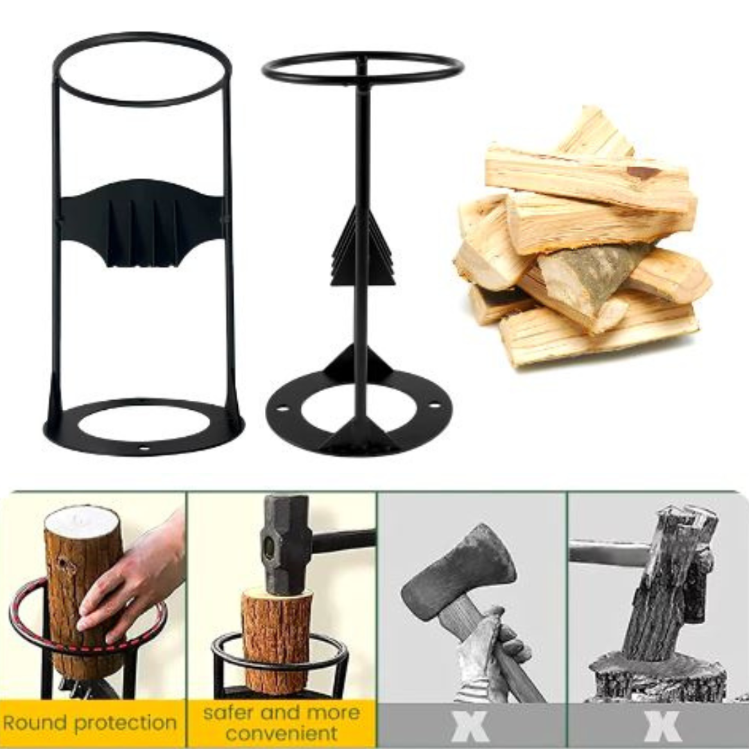 WoodSplitter™ - Tragbarer Holzspalter aus Gusseisen