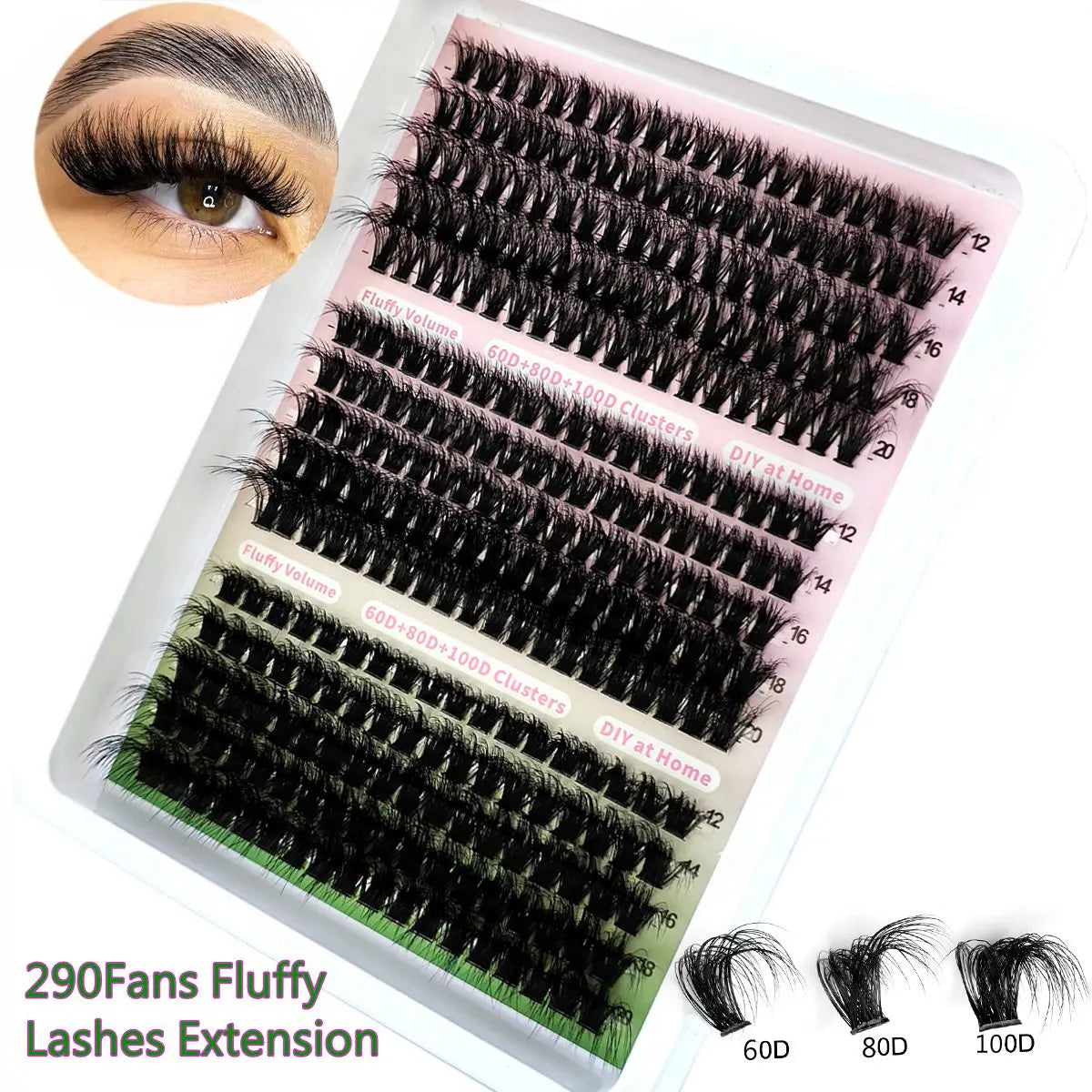 LashGlam Pro™ – 5D-Cluster-Wimpern