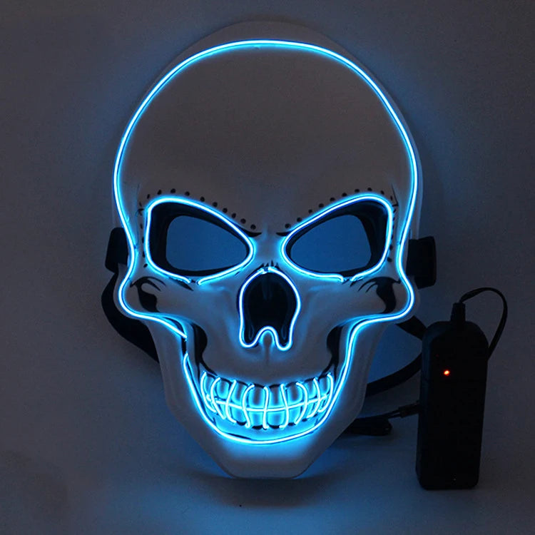 SkullGlow™ – LED-Halloween-Maske | 1+1 GRATIS