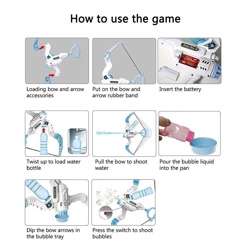 BubbleBow™ | 2 In 1 Electric Arrow Bubble Machine