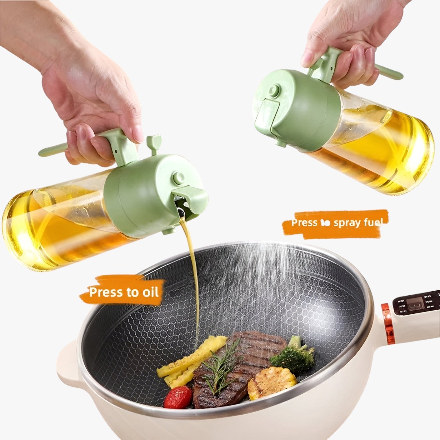 Spray & Save Pro™ | 2-in-1-Ölspray und Gießkanne - Präzise Dosierung, weniger Verschwendung