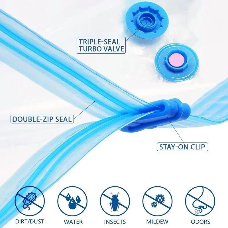 SpaceSaver Bags™ – 3x mehr Platz in Ihrem Schrank | 5 STÜCK