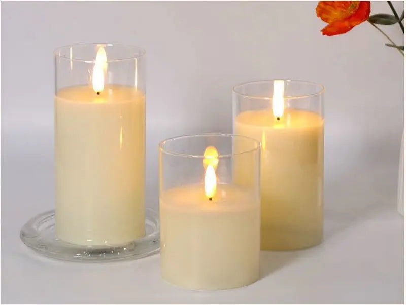 LumiAura™ – LED Glas-Kerzen Set | 2+2 GRATIS