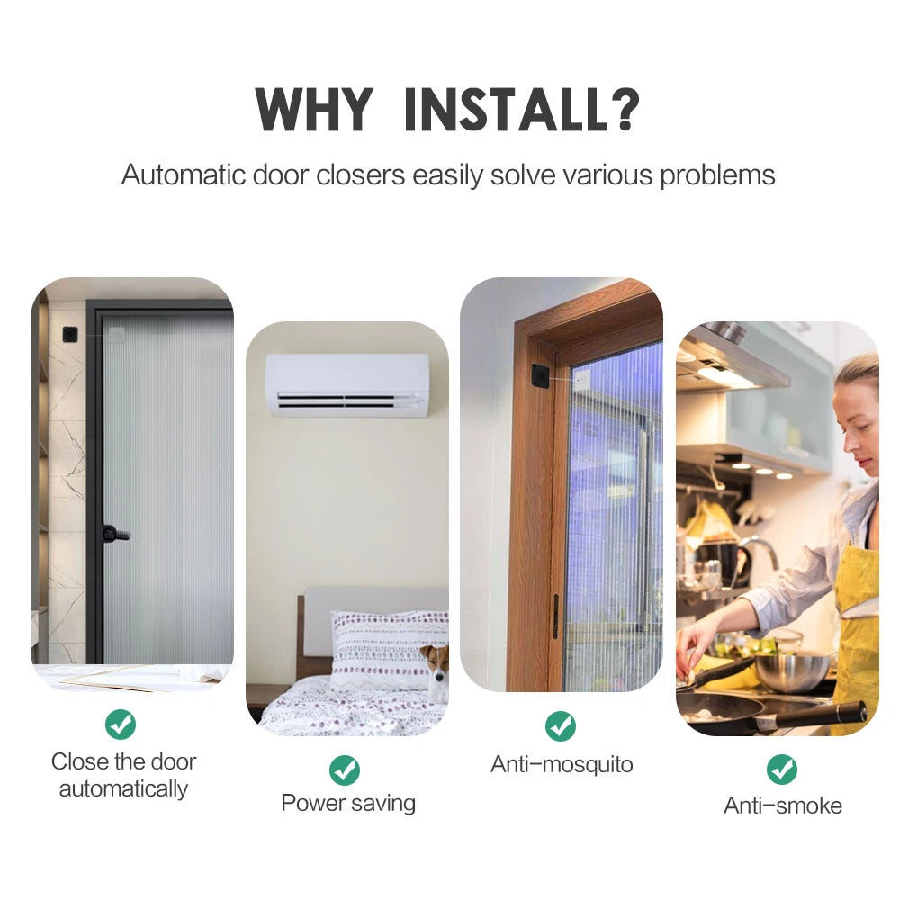 EasyClose™ – Automatischer Türschließer ohne Bohren | 1+1 GRATIS