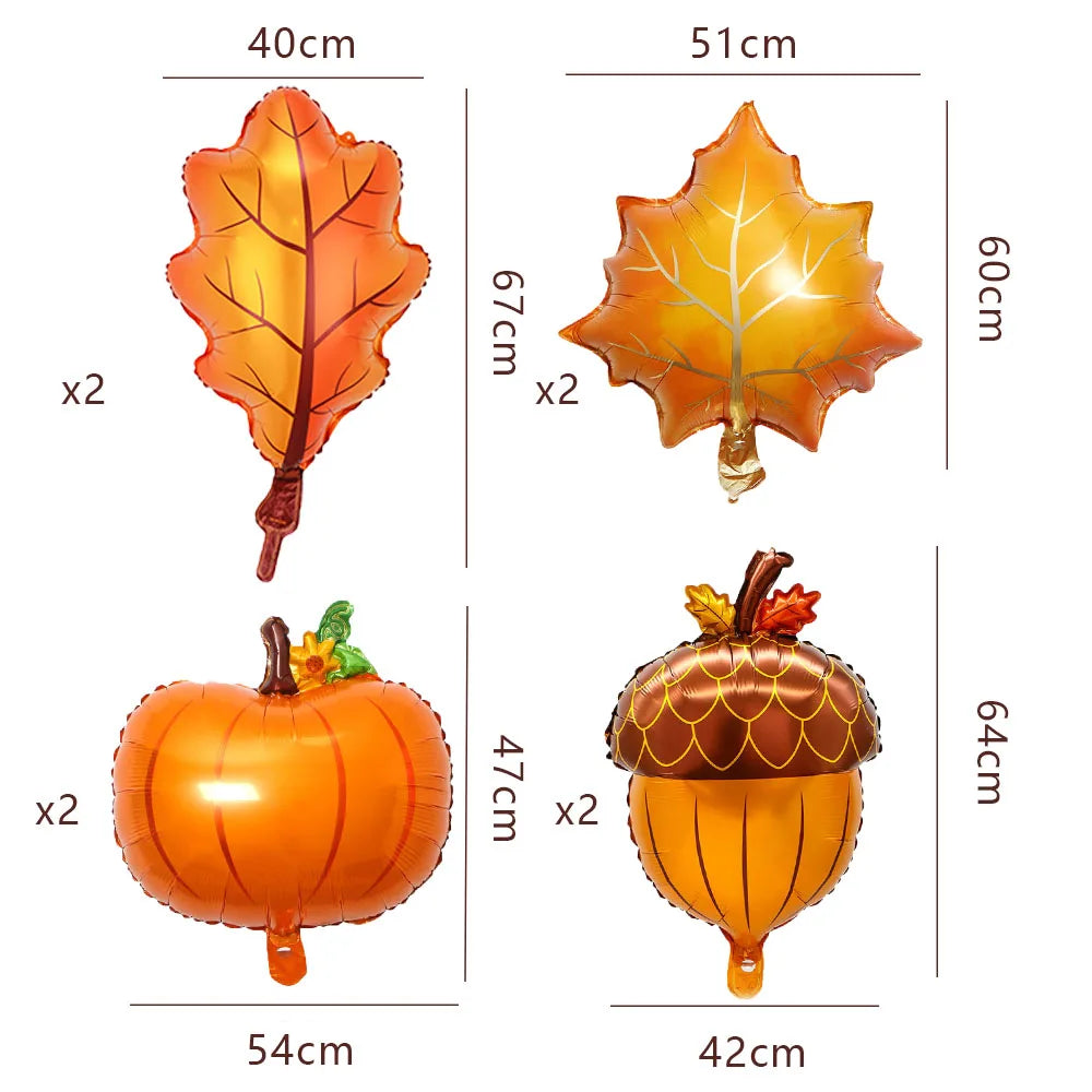 AutumnGlow Balloons Set™ – Feiern Sie den Herbst stilvoll | 8 STÜCK