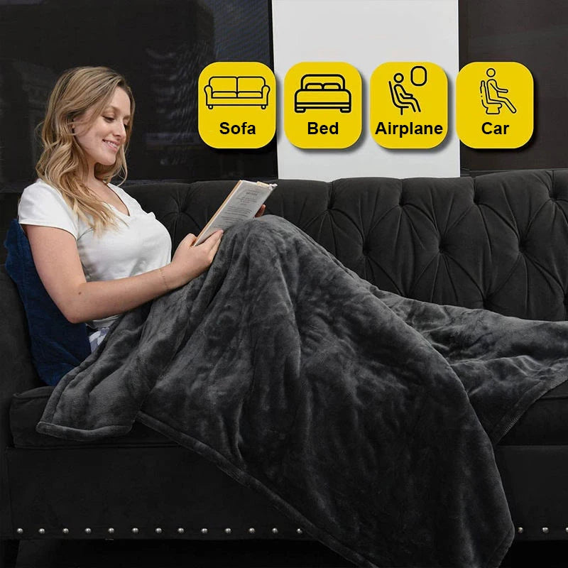 ThermaBlanket™ – Elektrische Kuscheldecke mit 6 Heizstufen