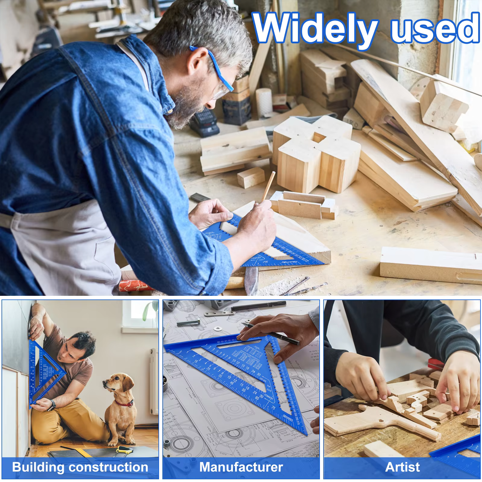 TriangleRuler™ - Dreiecklineal für die Holzbearbeitung