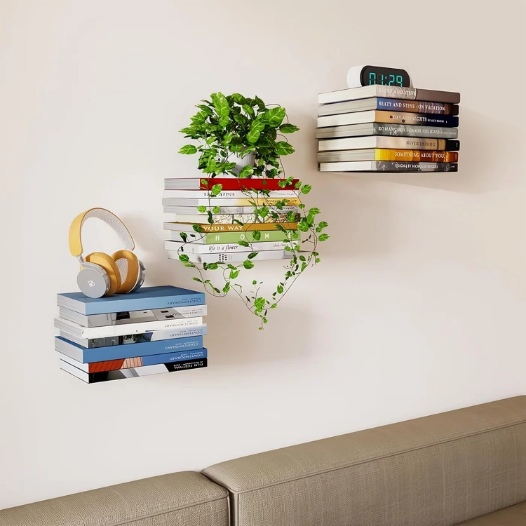 AirShelf™ Lassen Sie Ihre Bücher an der Wand schweben